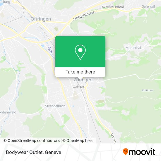 Bodywear Outlet map