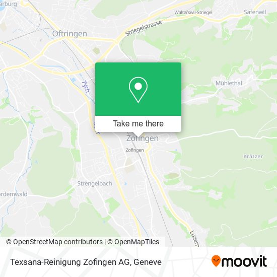 Texsana-Reinigung Zofingen AG map