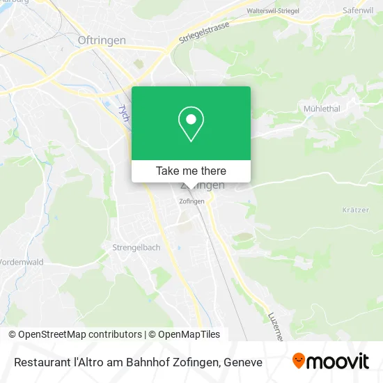 Restaurant l'Altro am Bahnhof Zofingen map
