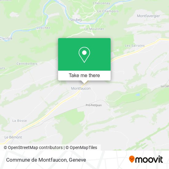 Commune de Montfaucon map