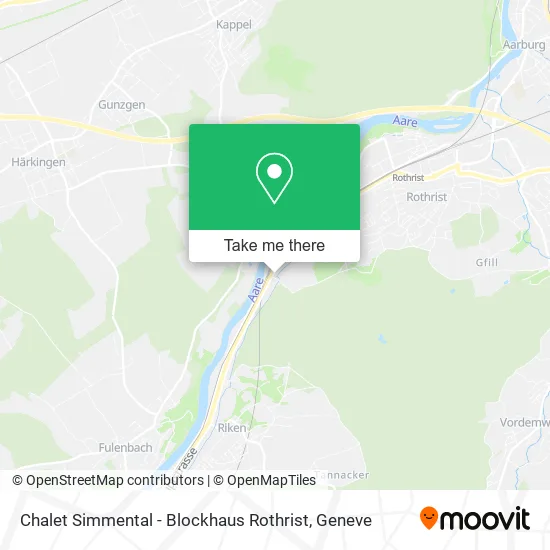 Chalet Simmental - Blockhaus Rothrist map