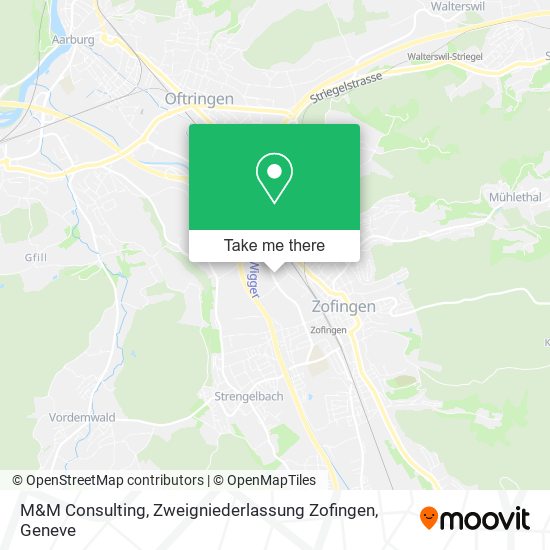 M&M Consulting, Zweigniederlassung Zofingen map