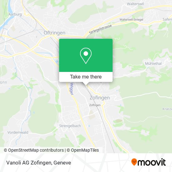 Vanoli AG Zofingen map