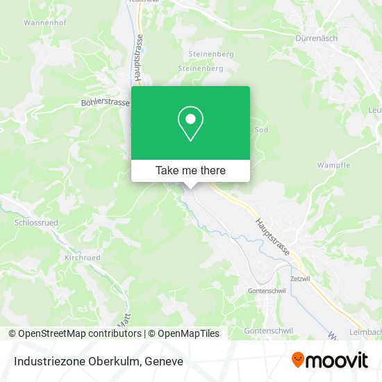 Industriezone Oberkulm map