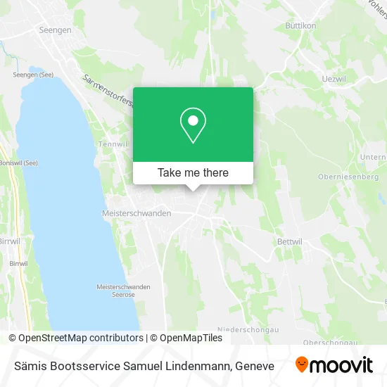 Sämis Bootsservice Samuel Lindenmann map