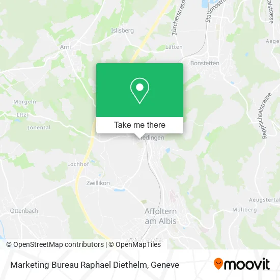 Marketing Bureau Raphael Diethelm map