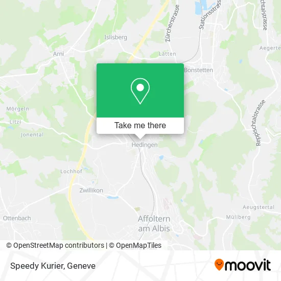 Speedy Kurier map