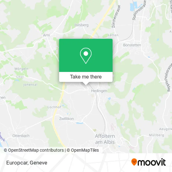Europcar map