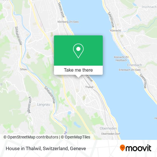 House in Thalwil, Switzerland map
