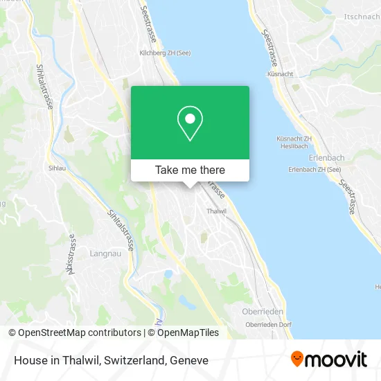 House in Thalwil, Switzerland map