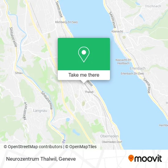 Neurozentrum Thalwil map