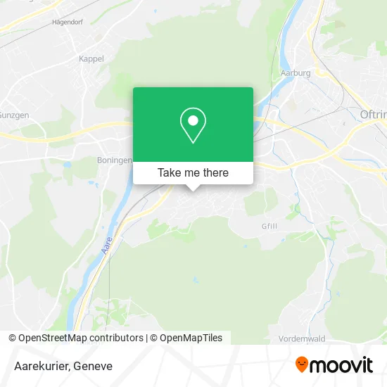 Aarekurier map