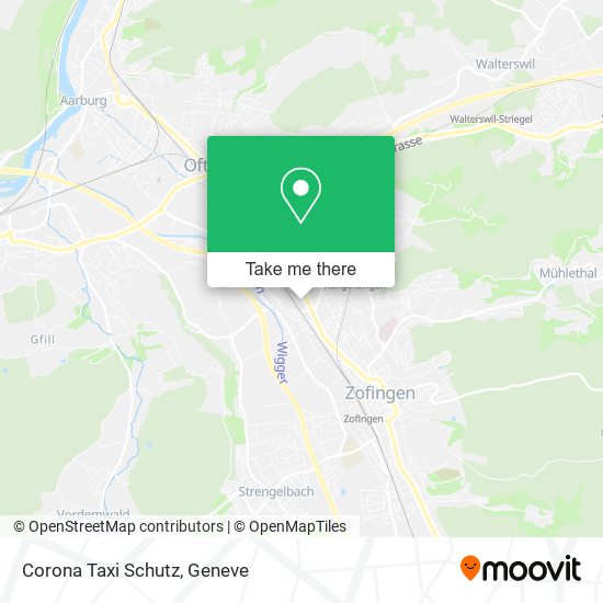 Corona Taxi Schutz map