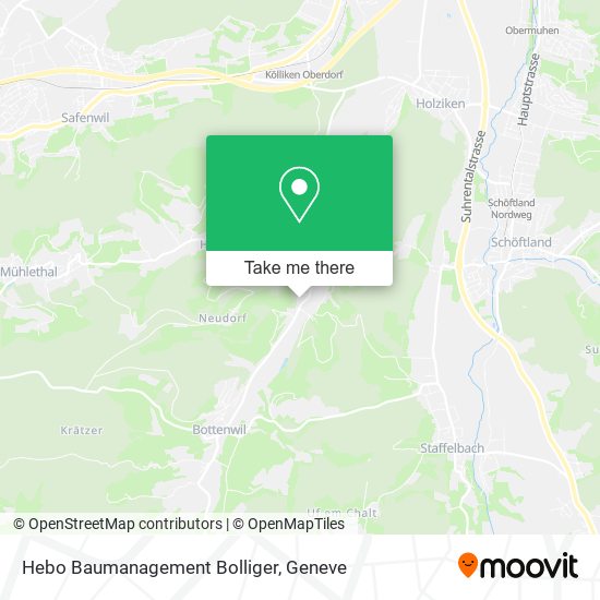 Hebo Baumanagement Bolliger map