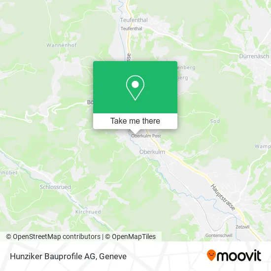 Hunziker Bauprofile AG map