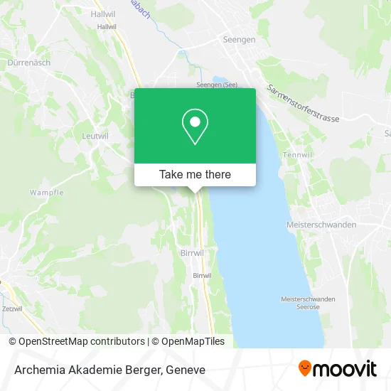 Archemia Akademie Berger map