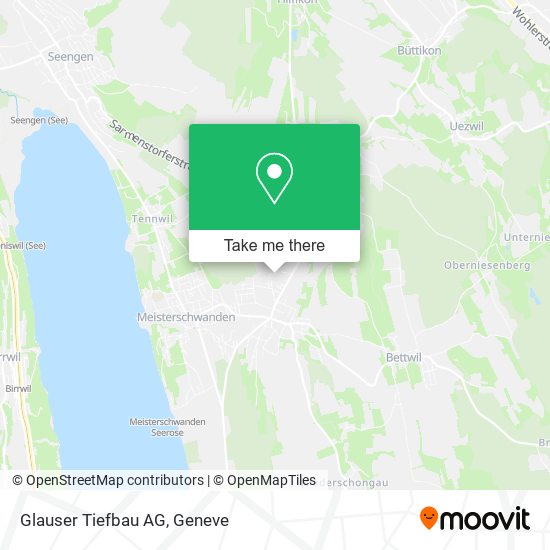 Glauser Tiefbau AG map