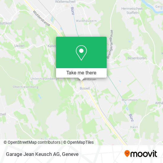 Garage Jean Keusch AG map