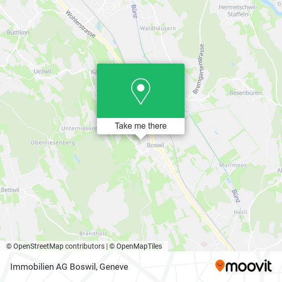 Immobilien AG Boswil map