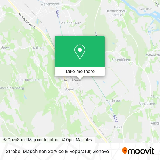 Strebel Maschinen Service & Reparatur map