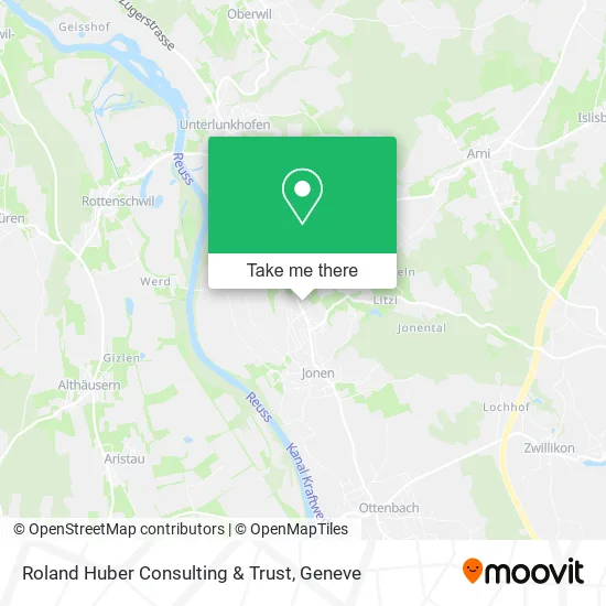 Roland Huber Consulting & Trust map