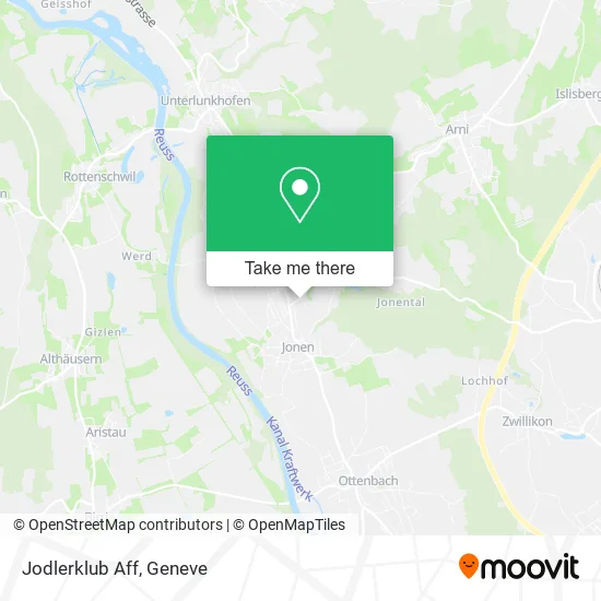 Jodlerklub Aff map