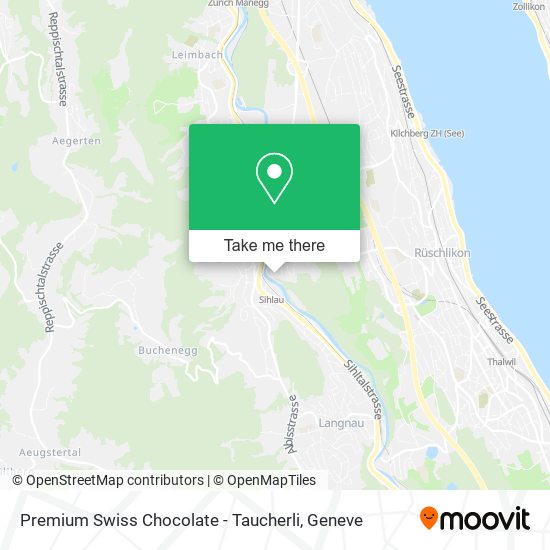 Premium Swiss Chocolate - Taucherli map