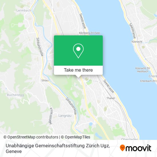 Unabhängige Gemeinschaftsstiftung Zürich Ugz map