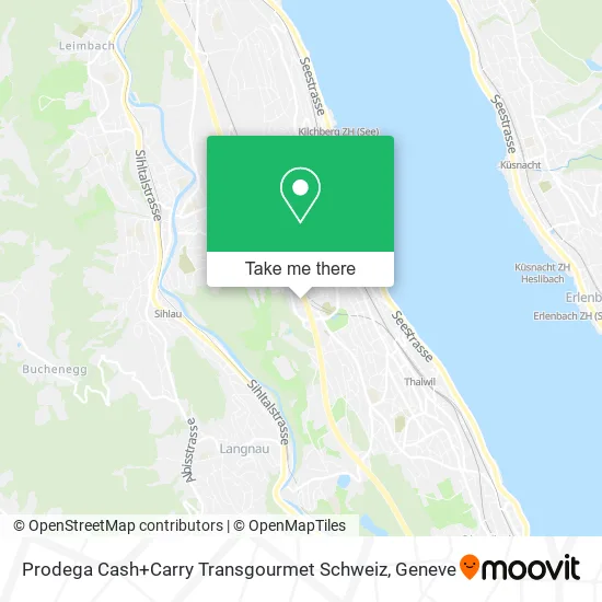 Prodega Cash+Carry Transgourmet Schweiz map