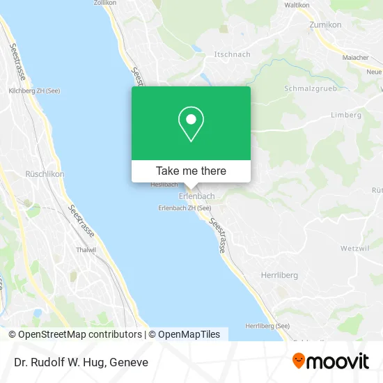 Dr. Rudolf W. Hug map