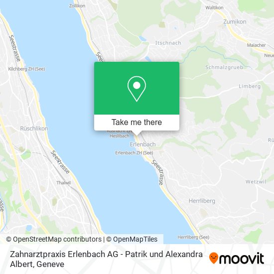 Zahnarztpraxis Erlenbach AG - Patrik und Alexandra Albert map