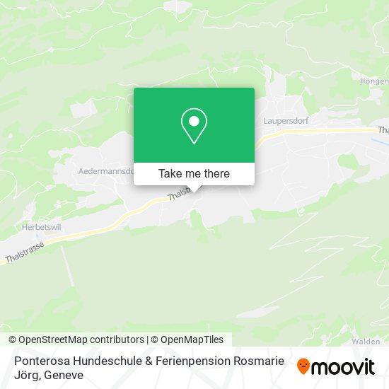 Ponterosa Hundeschule & Ferienpension Rosmarie Jörg map