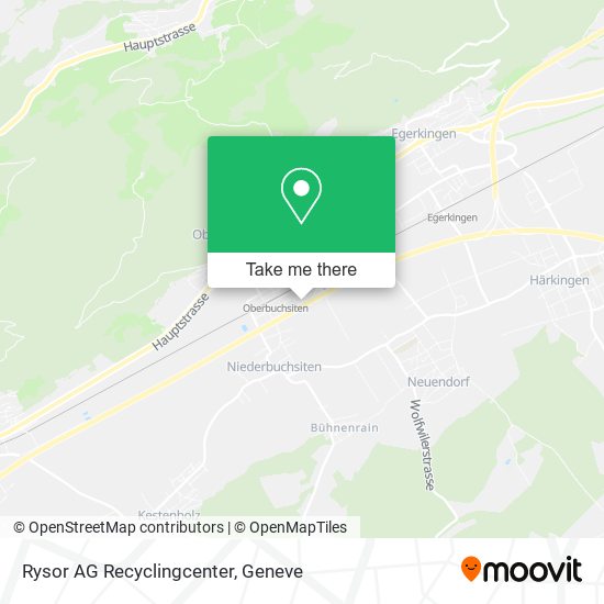 Rysor AG Recyclingcenter map