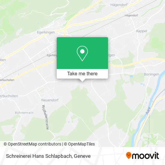 Schreinerei Hans Schlapbach map