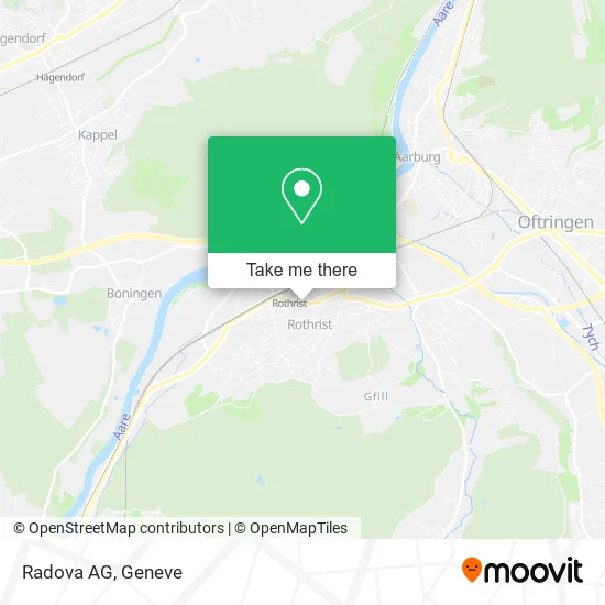 Radova AG map