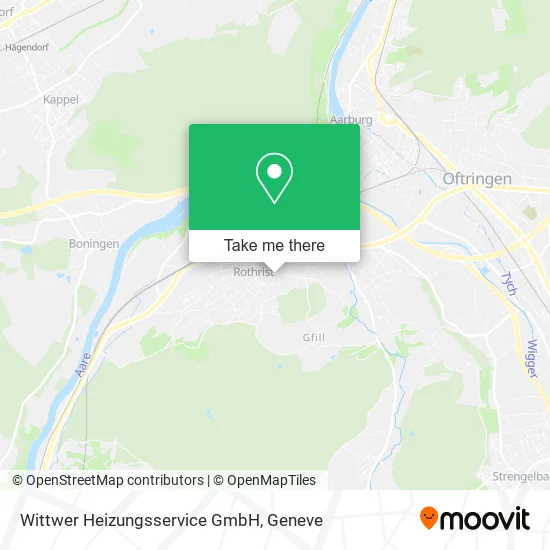 Wittwer Heizungsservice GmbH map