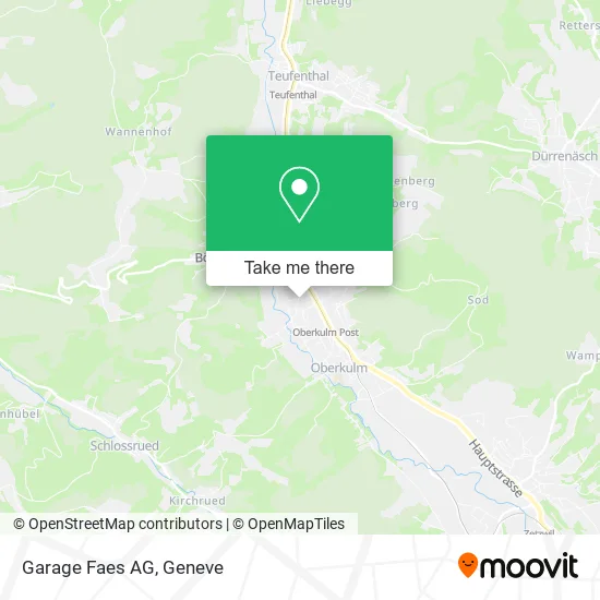 Garage Faes AG map