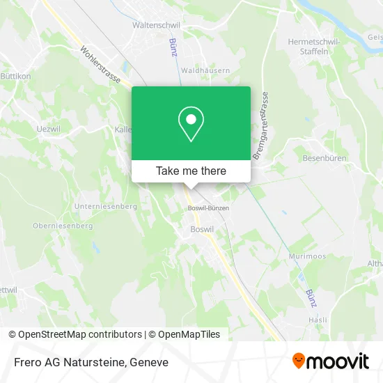 Frero AG Natursteine map