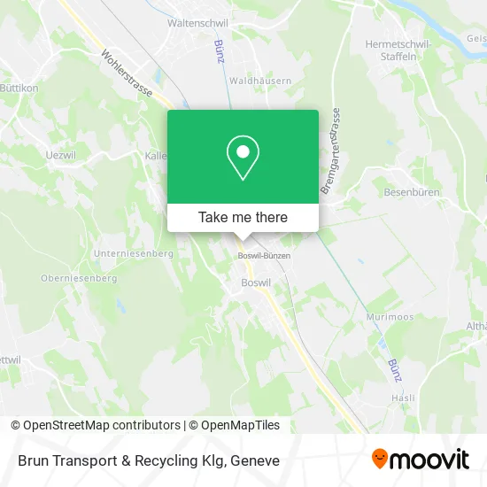 Brun Transport & Recycling Klg map