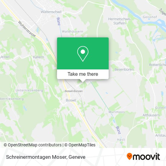 Schreinermontagen Moser map