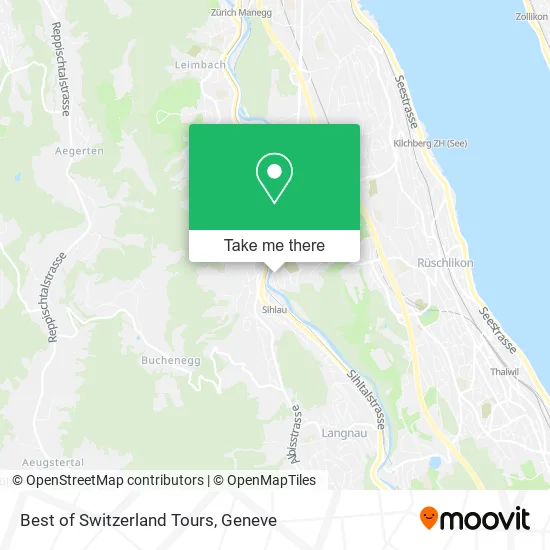 Best of Switzerland Tours map