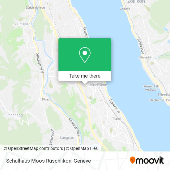Schulhaus Moos Rüschlikon map