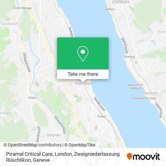 Piramal Critical Care, London, Zweigniederlassung Rüschlikon map