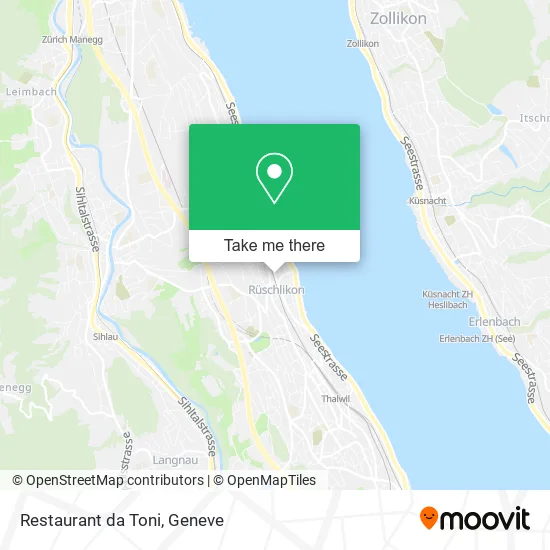 Restaurant da Toni map