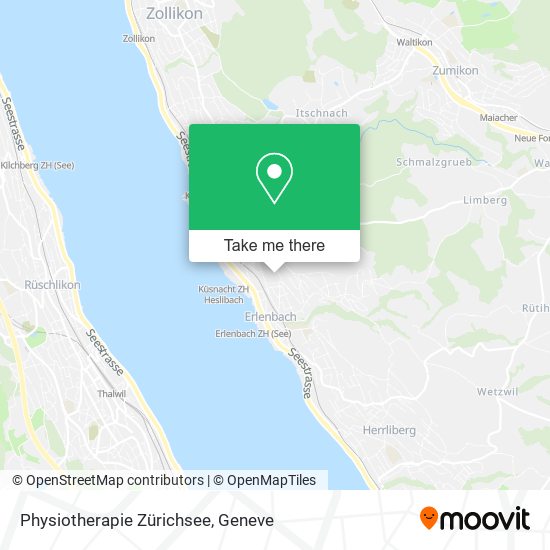 Physiotherapie Zürichsee map