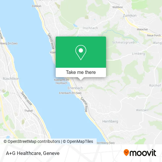 A+G Healthcare map