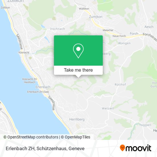 Erlenbach ZH, Schützenhaus map