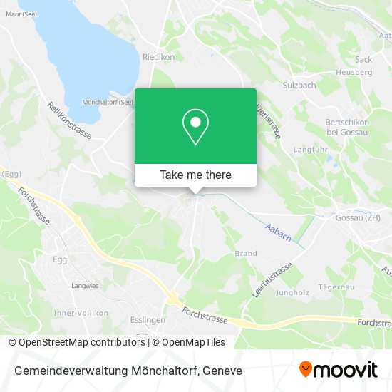 Gemeindeverwaltung Mönchaltorf map