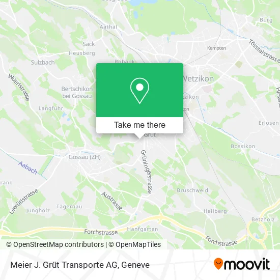 Meier J. Grüt Transporte AG map