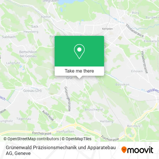 Grünenwald Präzisionsmechanik und Apparatebau AG map